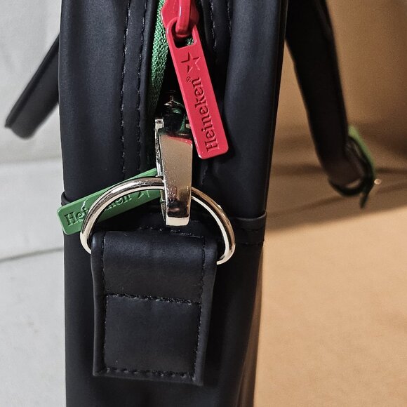 Heineken Logo Shoulder Strap Padded Laptop Bag - Picture 5 of 8